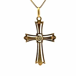 Pendentif Croix Or Jaune 18 k