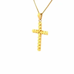 Pendentif Croix Or Jaune 18k