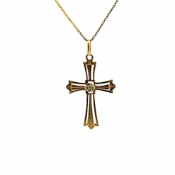 Pendentif Croix Or Jaune 18 k