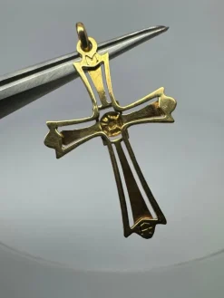 Pendentif Croix Or Jaune 18 k