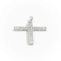 Pendentif Croix Platine Diamant