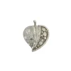 Pendentif Cœur Or blanc Diamants