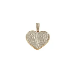 Pendentif Cœur pavage Diamants
