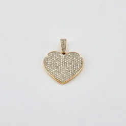 Pendentif Cœur pavage Diamants