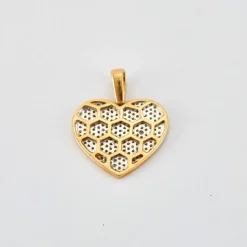 Pendentif Cœur pavage Diamants