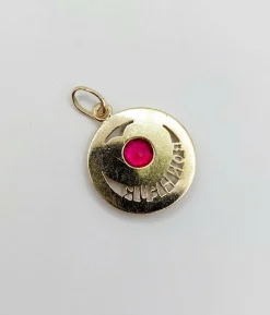 Pendentif d'amour antique or jaune 