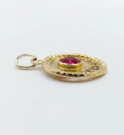 Pendentif d'amour antique or jaune 