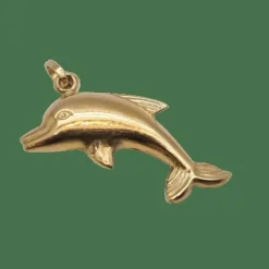 Pendentif dauphin en Or jaune