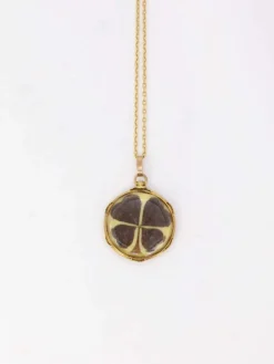 Pendentif de sentiment victorien or et cheveux
