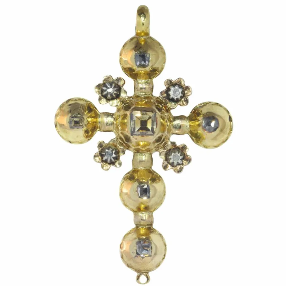 Pendentif diamant en or