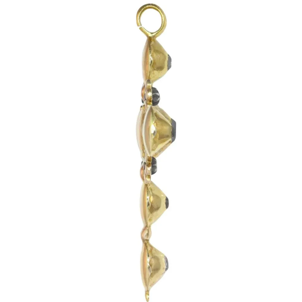 Pendentif diamant en or