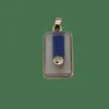 Pendentif diamant et verre sur or jaune