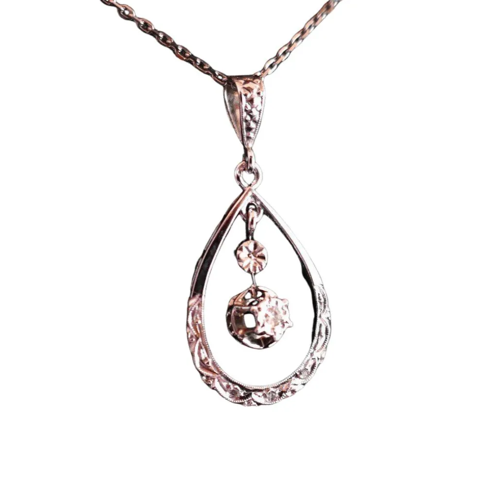Pendentif Diamant, Or Blanc