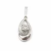 Pendentif diamant or blanc