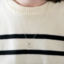 PENDENTIF DIAMANT OR BLANC
