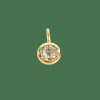 PENDENTIF DIAMANT OR JAUNE.