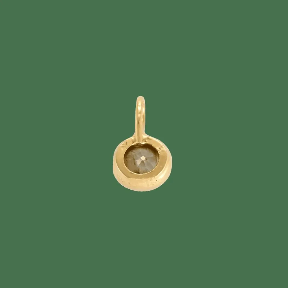 PENDENTIF DIAMANT OR JAUNE.