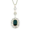 Pendentif, Diamant, Saphir