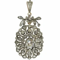 Pendentif diamant victorien
