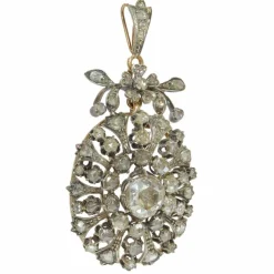 Pendentif diamant victorien