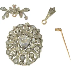 Pendentif diamant victorien