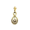 Pendentif Diamants or rose