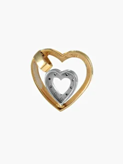 Pendentif Double coeur 2 ors