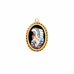 Pendentif Emaux d'art or jaune