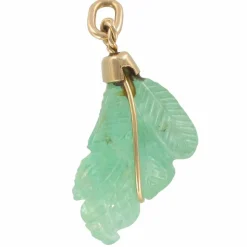 Pendentif Emeraude gravée Or