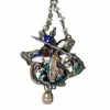 Pendentif en argent émaillé