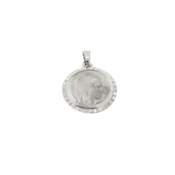 Pendentif en or blanc