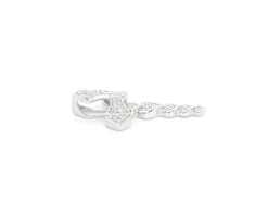 Pendentif en or blanc avec diamants