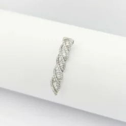 Pendentif en or blanc et diamants