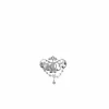 Pendentif en or blanc, perle de culture blanche et diamants
