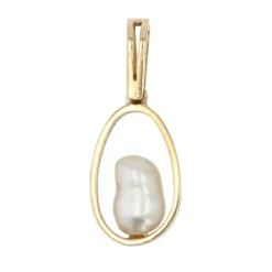 Pendentif en or et sa perle baroque