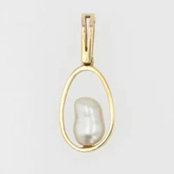 Pendentif en or et sa perle baroque