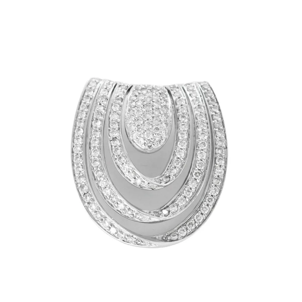 Pendentif en or gris et diamants