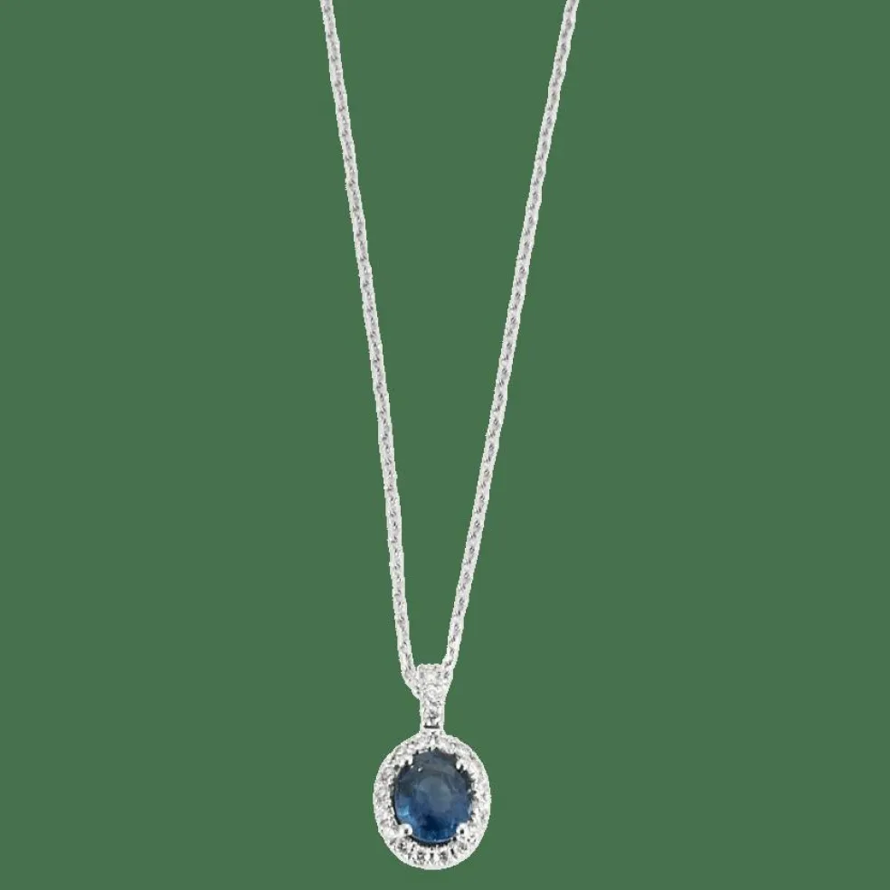 Pendentif en or gris et diamants