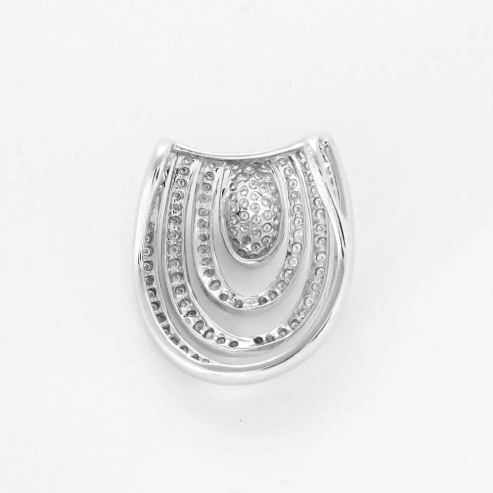 Pendentif en or gris et diamants