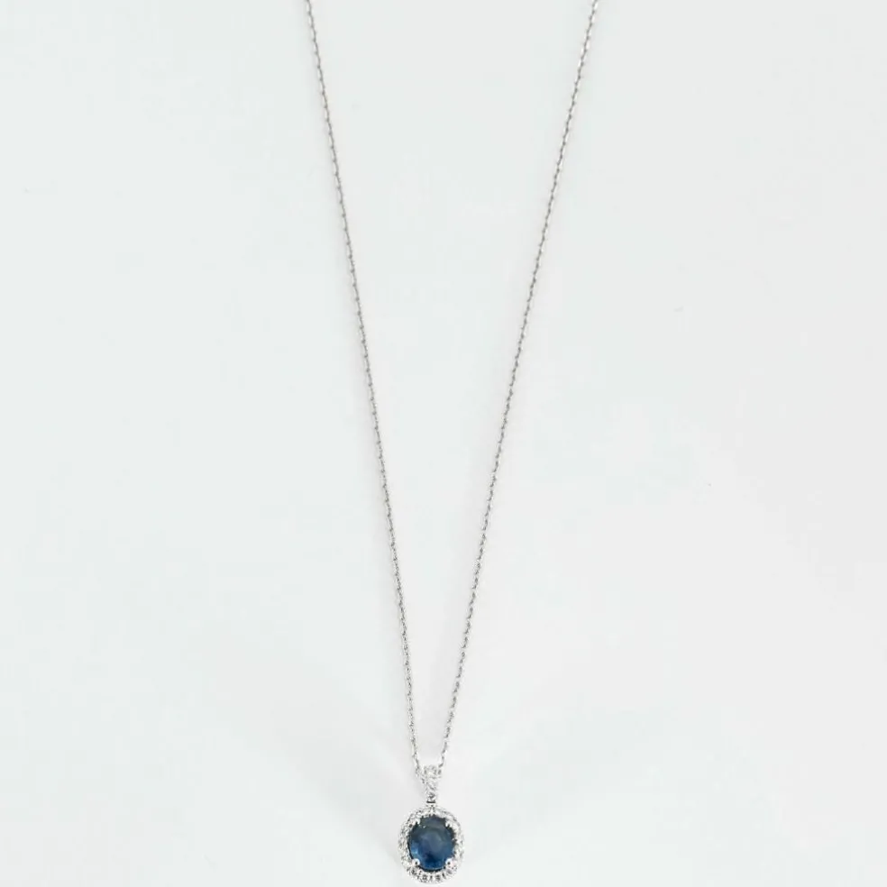 Pendentif en or gris et diamants