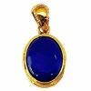 Pendentif en or jaune 18 carats et cabochon lapis lazuli