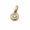 Pendentif en or jaune 750 et diamants