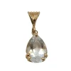 Pendentif en Or jaune, Aigue marine