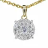 Pendentif en or jaune avec diamant taille brillant