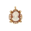 PENDENTIF EN OR JAUNE, CAMEE