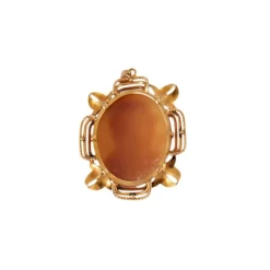 PENDENTIF EN OR JAUNE, CAMEE