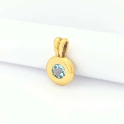 Pendentif en or jaune et Topaze