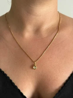 Pendentif en or jaune et diamant