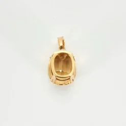 Pendentif en or jaune et citrine