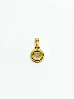 Pendentif en or jaune et diamant